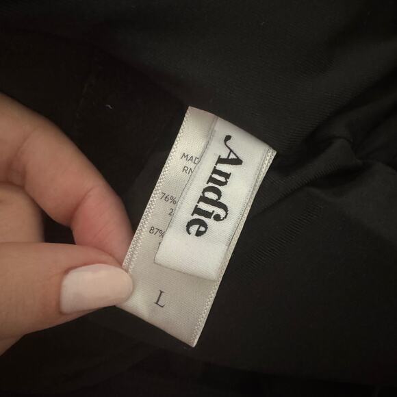 ANDIE SWIM The Corsica High Neck Open Back One Piece Swimsuit Black Large L - Picture 8 of 9